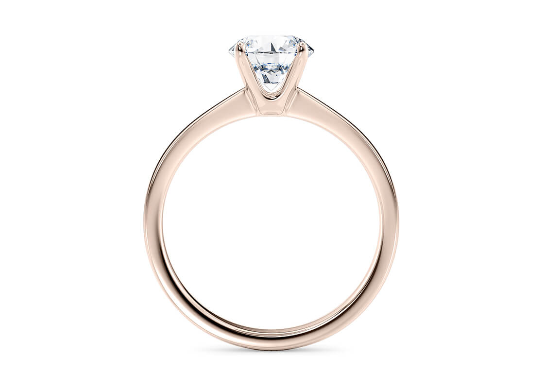 Round Brilliant Cut Diamond 18kt Rose Gold Ring 5.00 Carat F Colour VS2 Clarity IDEAL EX EX - IGI - Image 2 of 4