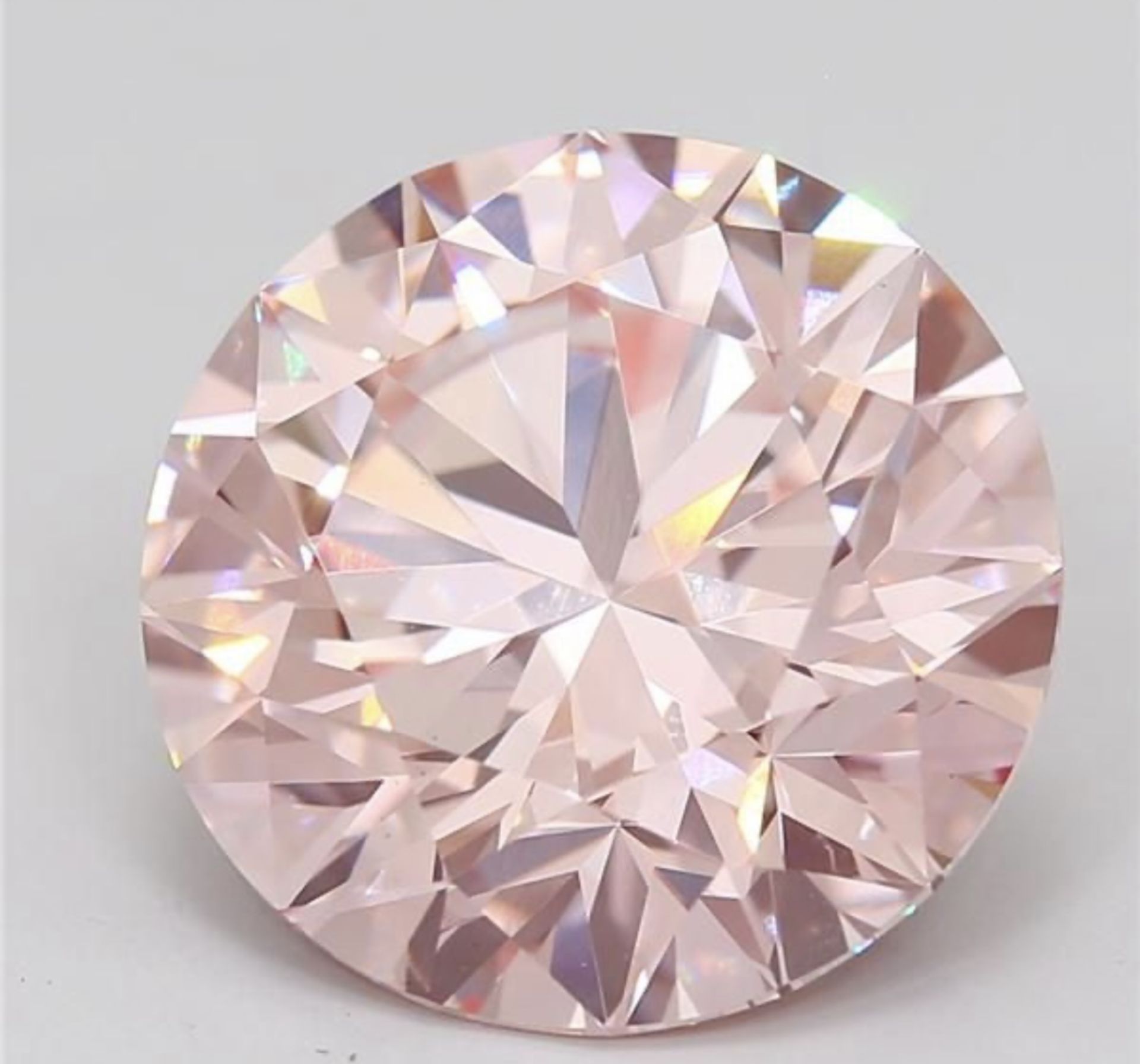 Round Brilliant Cut Diamond 7.42 Carat Fancy Pink Colour VS1 Clarity - IGI Certificate