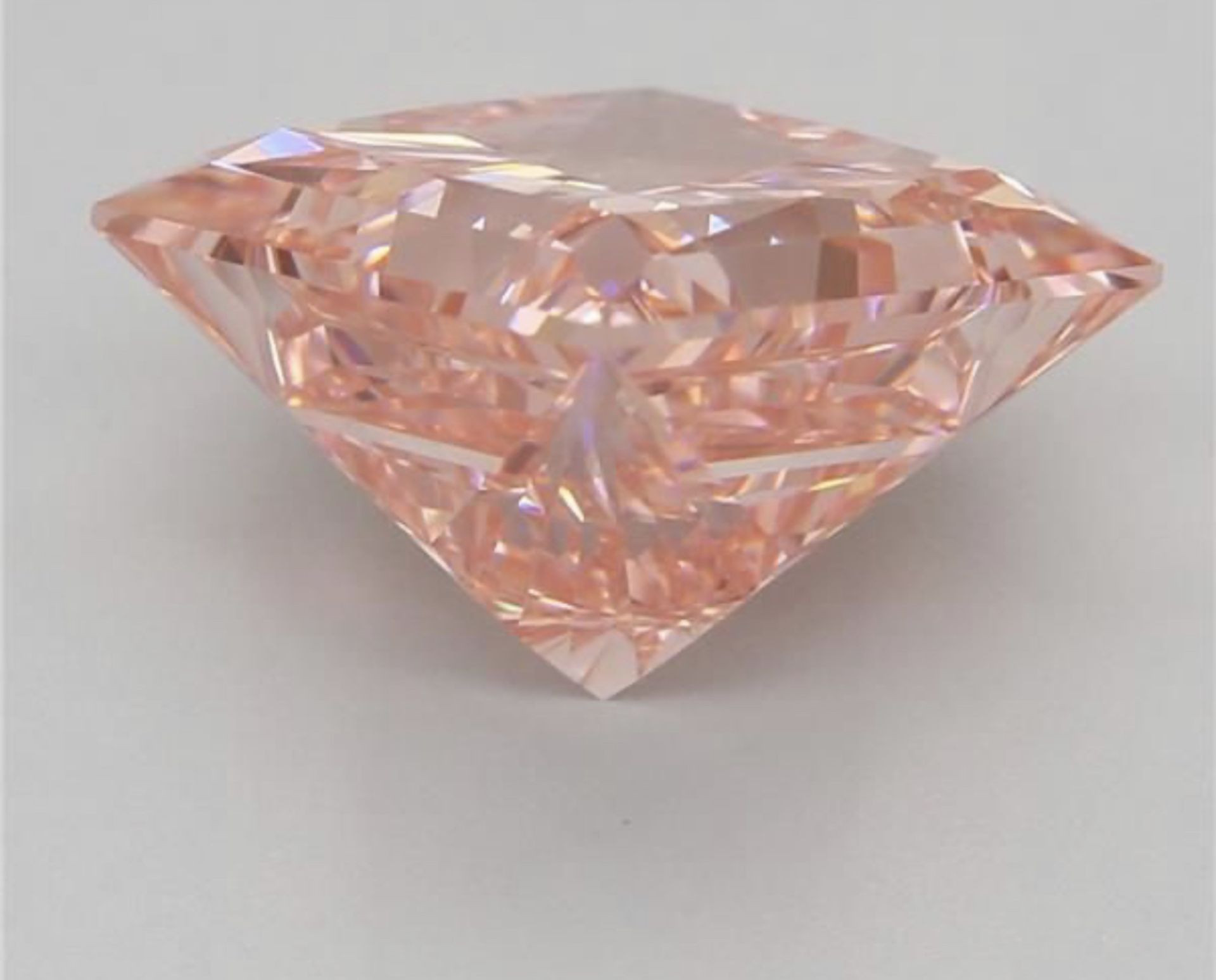 ** ON SALE ** Princess Cut Diamond Fancy Pink Colour VVS2 Clarity 3.02 Carat EX EX - LG593370815 - Image 4 of 8