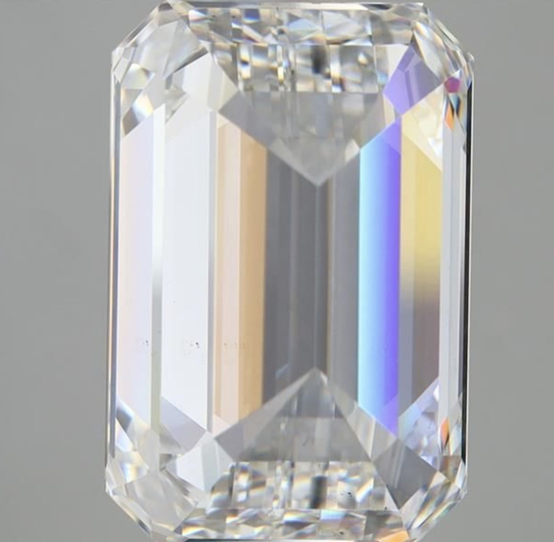 Emerald Cut Diamond F Colour SI1 Clarity 11.04 Carat EX EX - IGI - Bild 4 aus 8