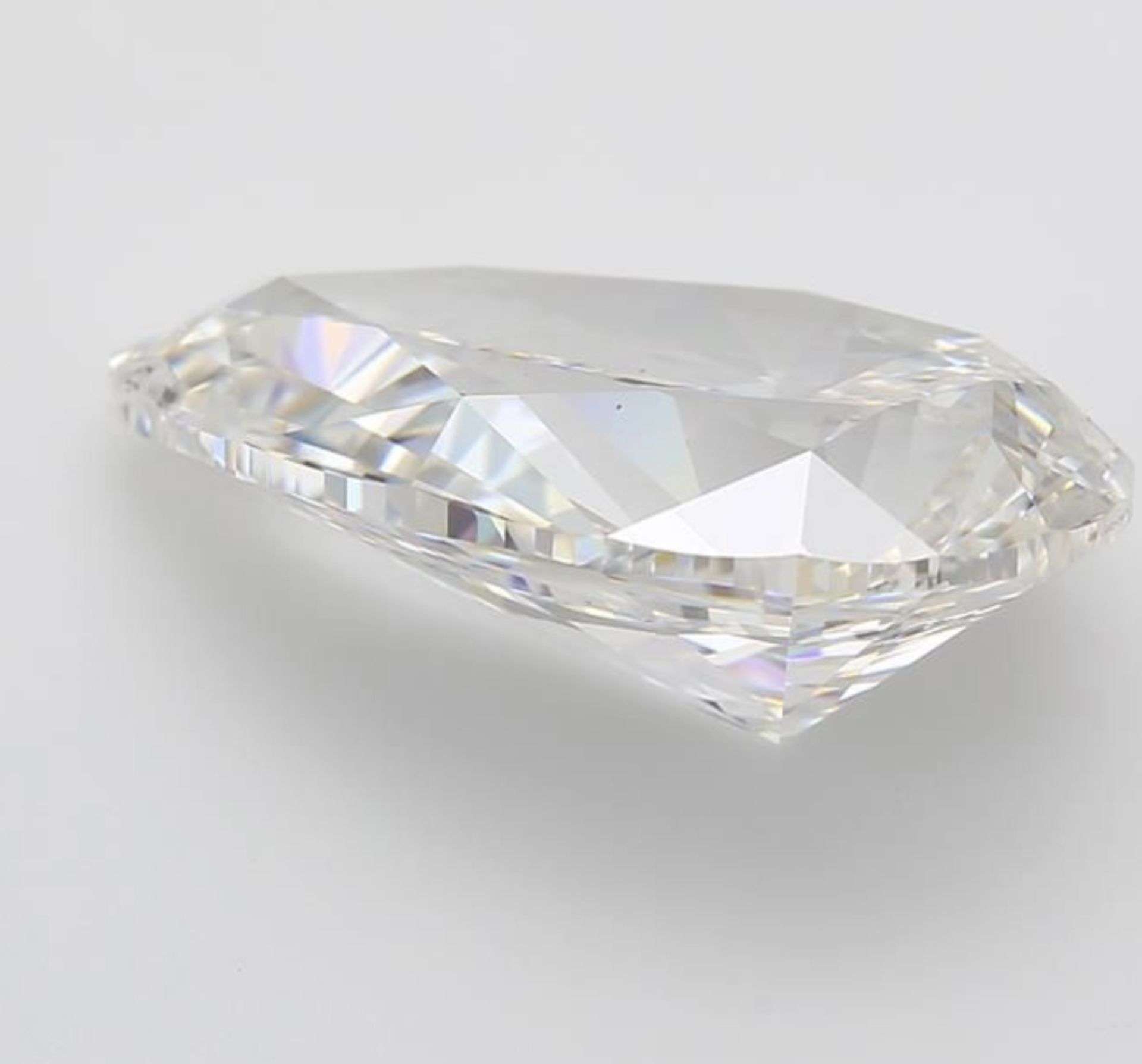 Pear Cut 10.02 Carat Diamond F Colour SI1 Clarity EX EX - IGI - Bild 3 aus 8