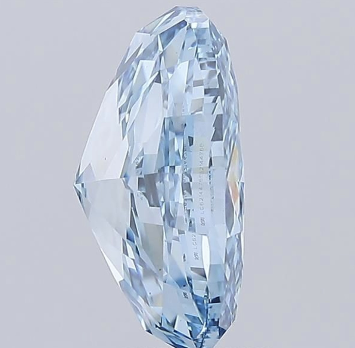 Oval Diamond 5.09 Carat Fancy Blue Colour VS1 Clarity EX EX - IGI - Image 6 of 9