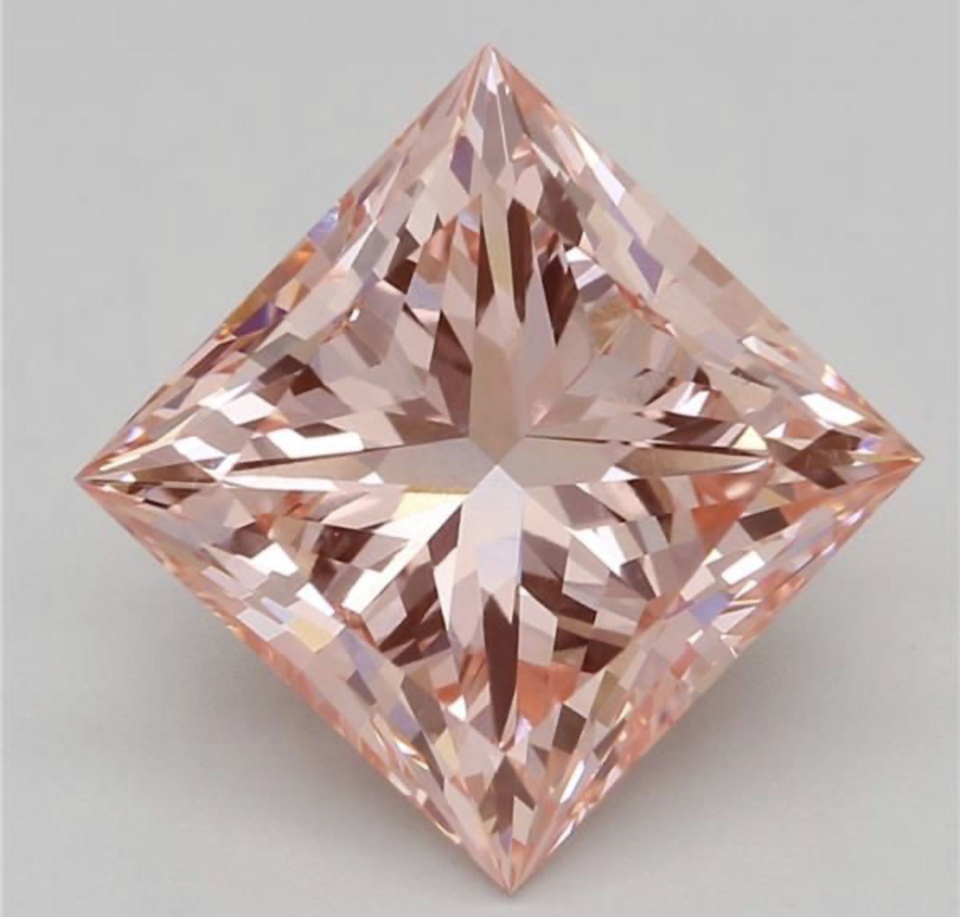 ** ON SALE ** Princess Cut Diamond Fancy Pink Colour VVS2 Clarity 3.02 Carat EX EX - LG593370815 - Image 6 of 8