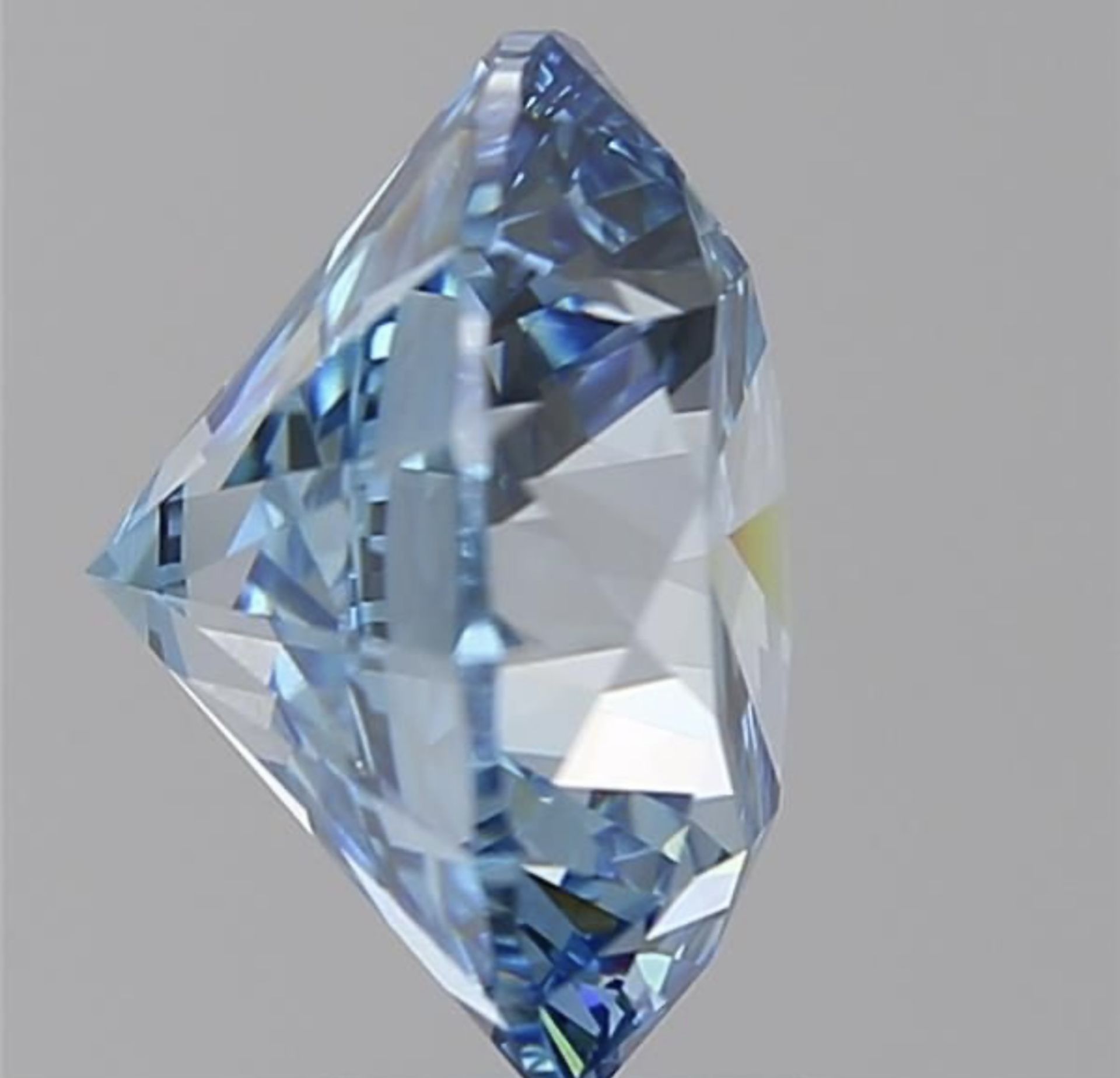 Round Brilliant Cut Diamond 5.01 Carat Fancy Blue Colour VVS2 Clarity - IGI Certificate - Bild 5 aus 9