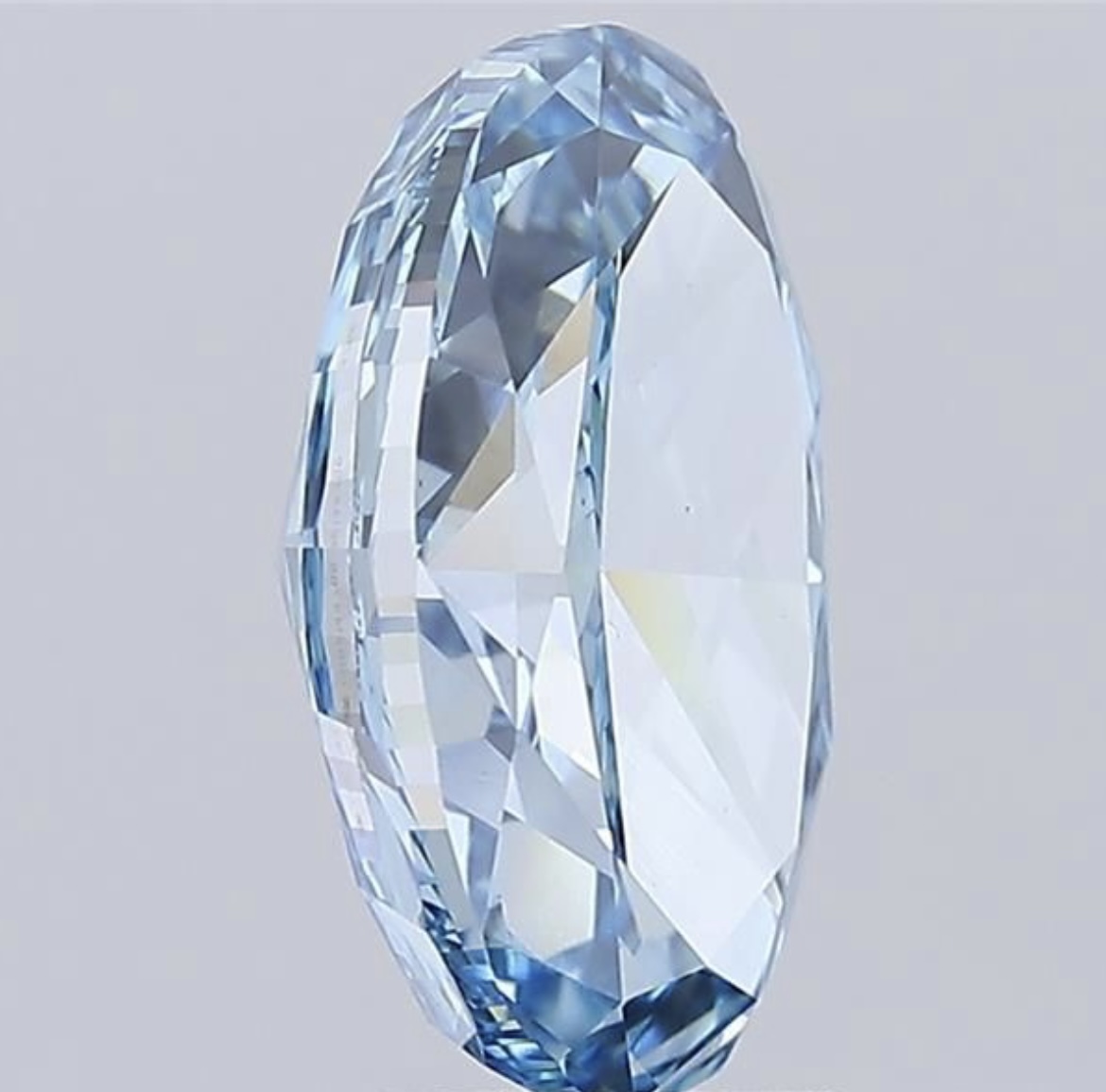 Oval Diamond 5.09 Carat Fancy Blue Colour VS1 Clarity EX EX - IGI - Image 7 of 9