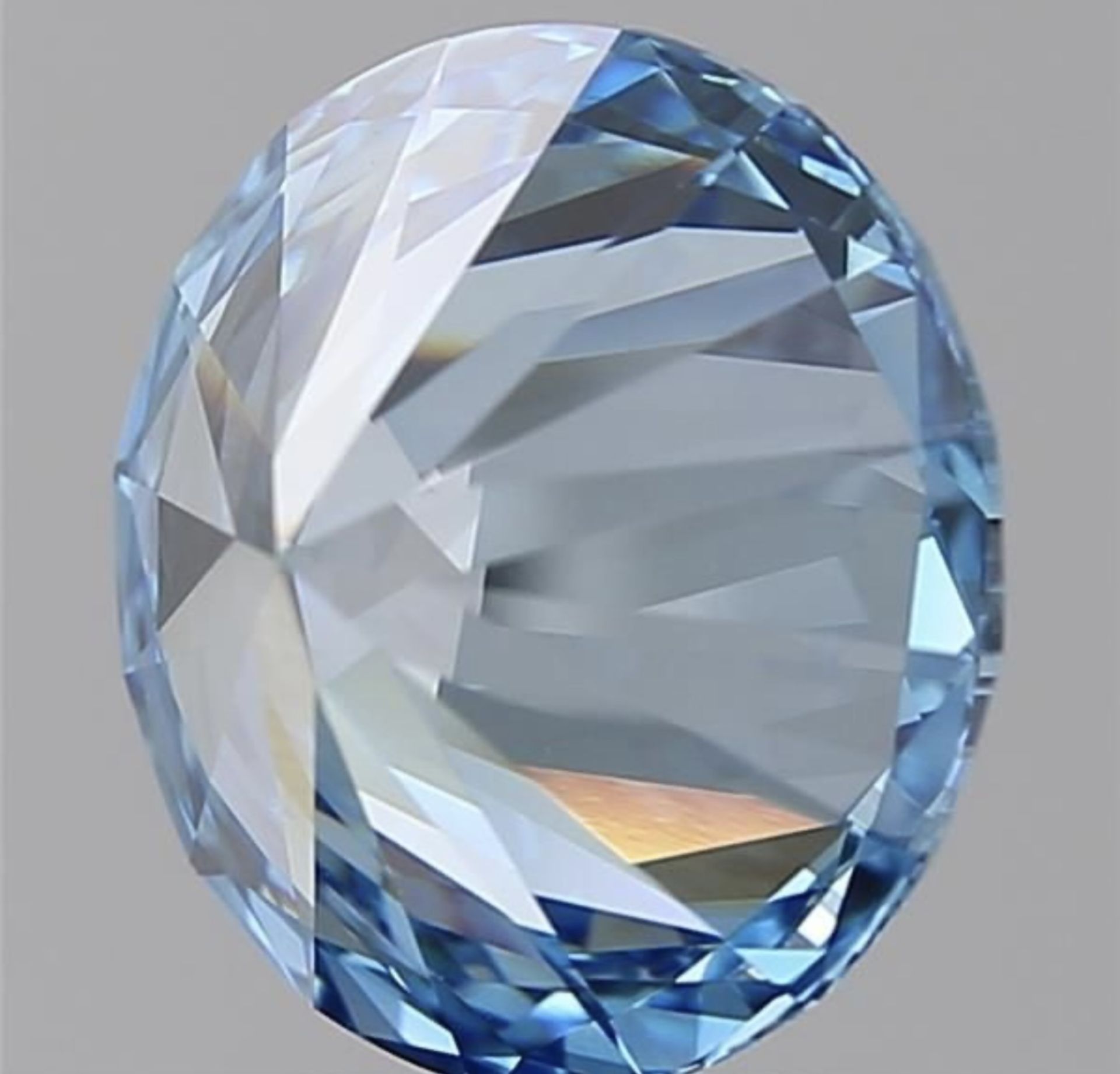 Round Brilliant Cut Diamond 5.01 Carat Fancy Blue Colour VVS2 Clarity - IGI Certificate - Bild 4 aus 9