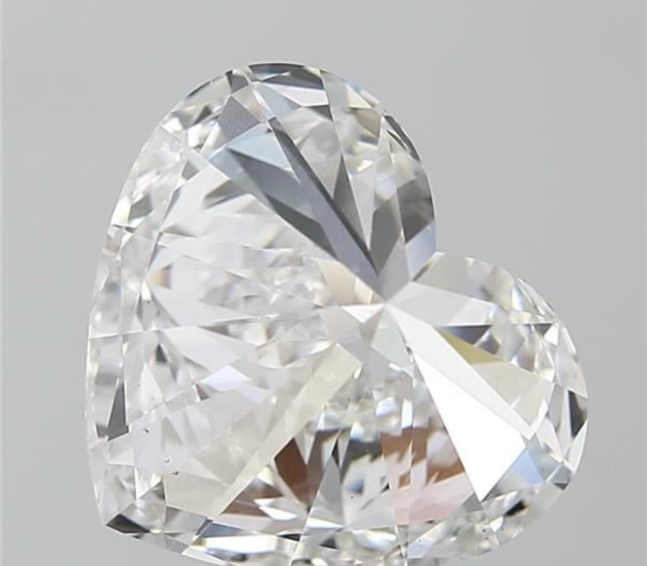 Heart cut 8.02 Carat Diamond F Colour VS1 Clarity EX EX - IGI - Image 4 of 6