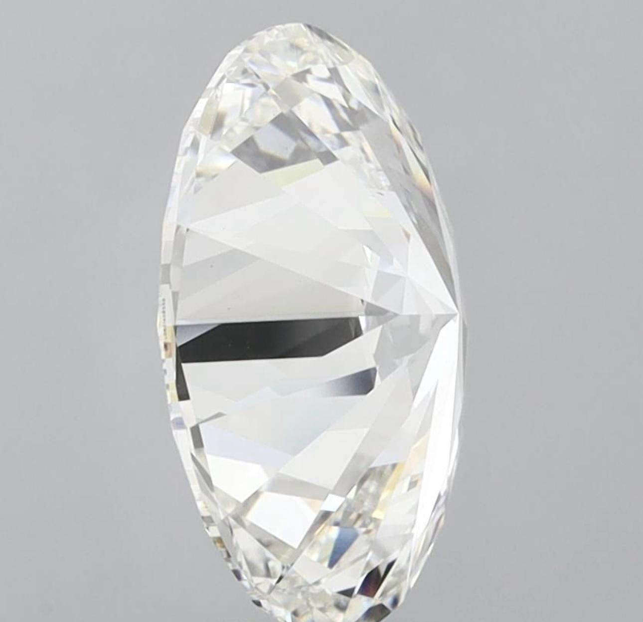 Oval Cut Diamond F Colour VS2 Clarity 8.03 Carat EX EX - IGI - Image 5 of 8