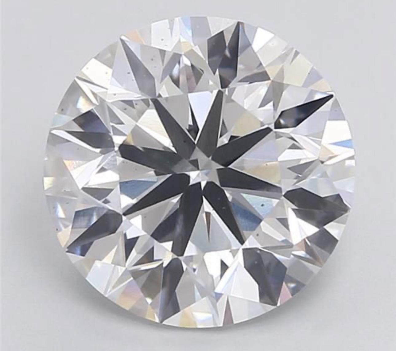 Round Brilliant Cut Diamond F Colour VS1 Clarity 8.03 Carat ID EX EX - IGI - Image 6 of 8