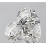 Heart cut 8.02 Carat Diamond F Colour VS1 Clarity EX EX - IGI