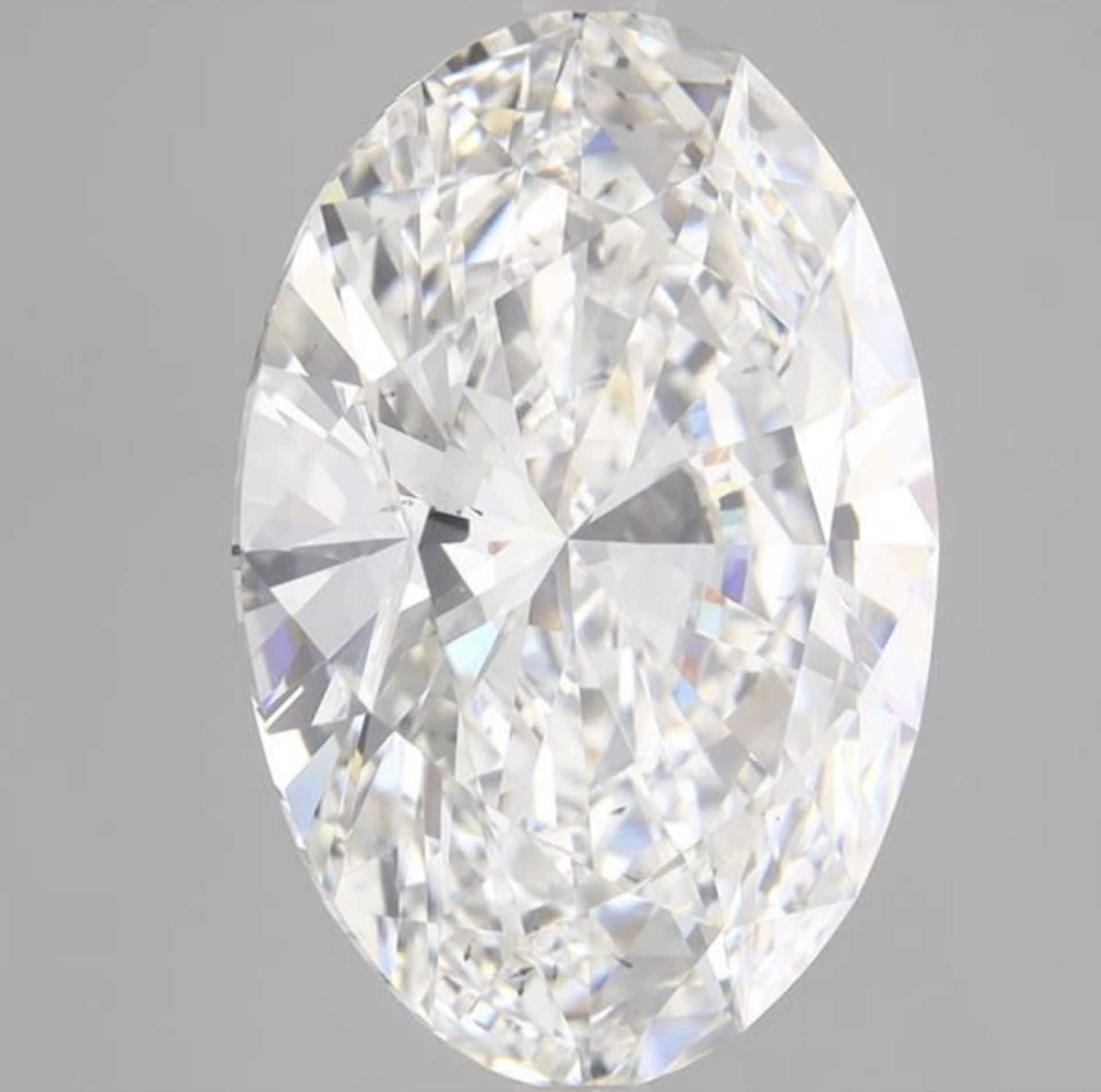 Oval Cut 10.20 Carat Diamond F Colour SI1 Clarity EX EX - IGI - Image 5 of 8