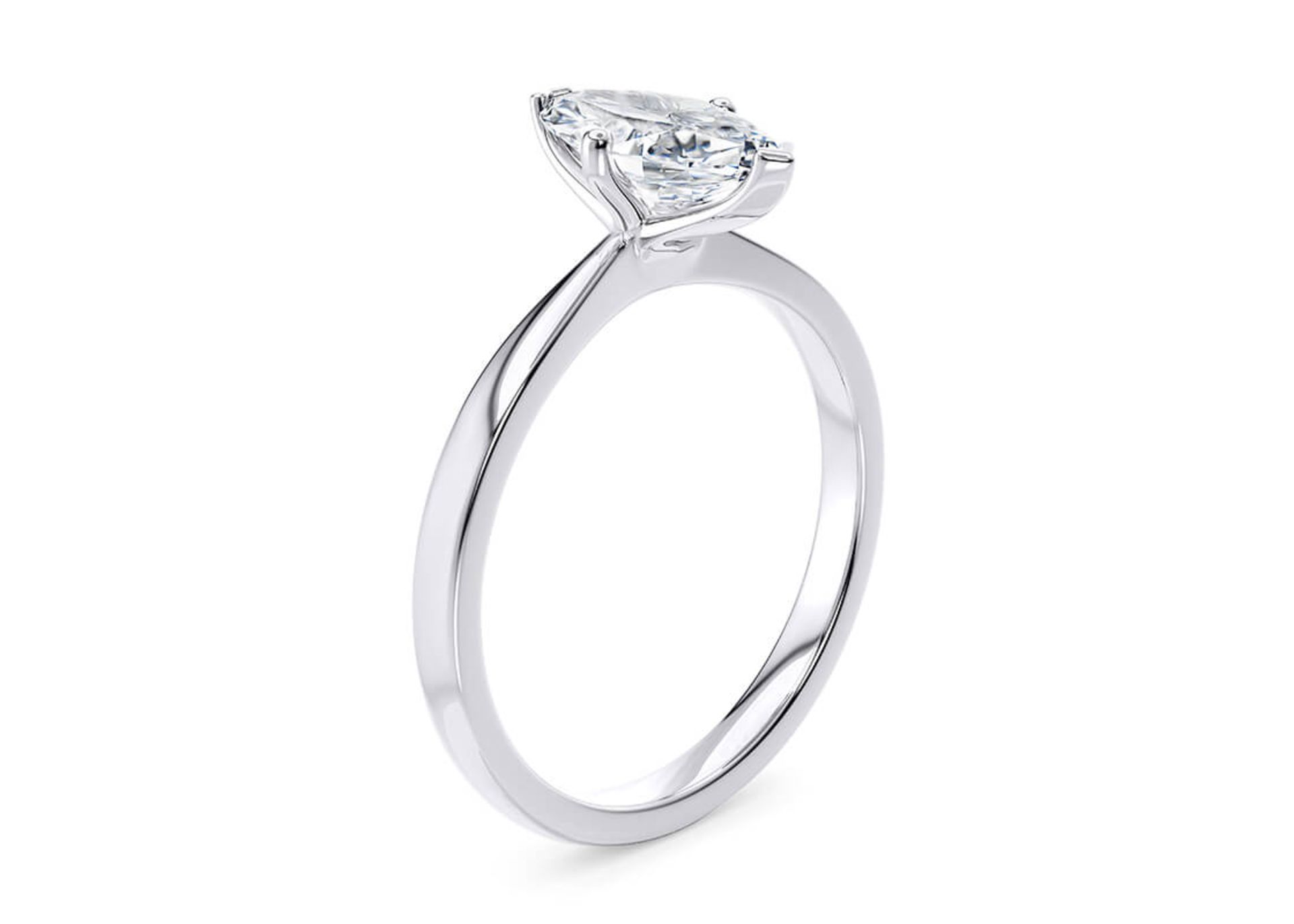 Marquise Cut Diamond Platinum Ring 2.00 Carat D Colour VS2 Clarity EX EX - IGI - Image 2 of 4