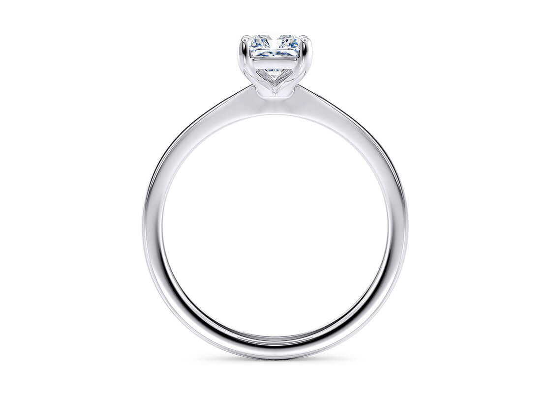 Radient Cut Diamond Platinum Ring 3.00 Carat F Colour VS2 Clarity EX EX - IGI - Image 3 of 4