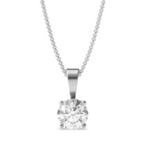** ON SALE ** Round Brilliant Cut Diamond 1.00 Carat D Colour VS1 Clarity - Necklace Pendant