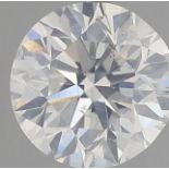 Round Brilliant Cut 1.00 Natural Diamond G Colour SI2 Clarity EX VG - GIA