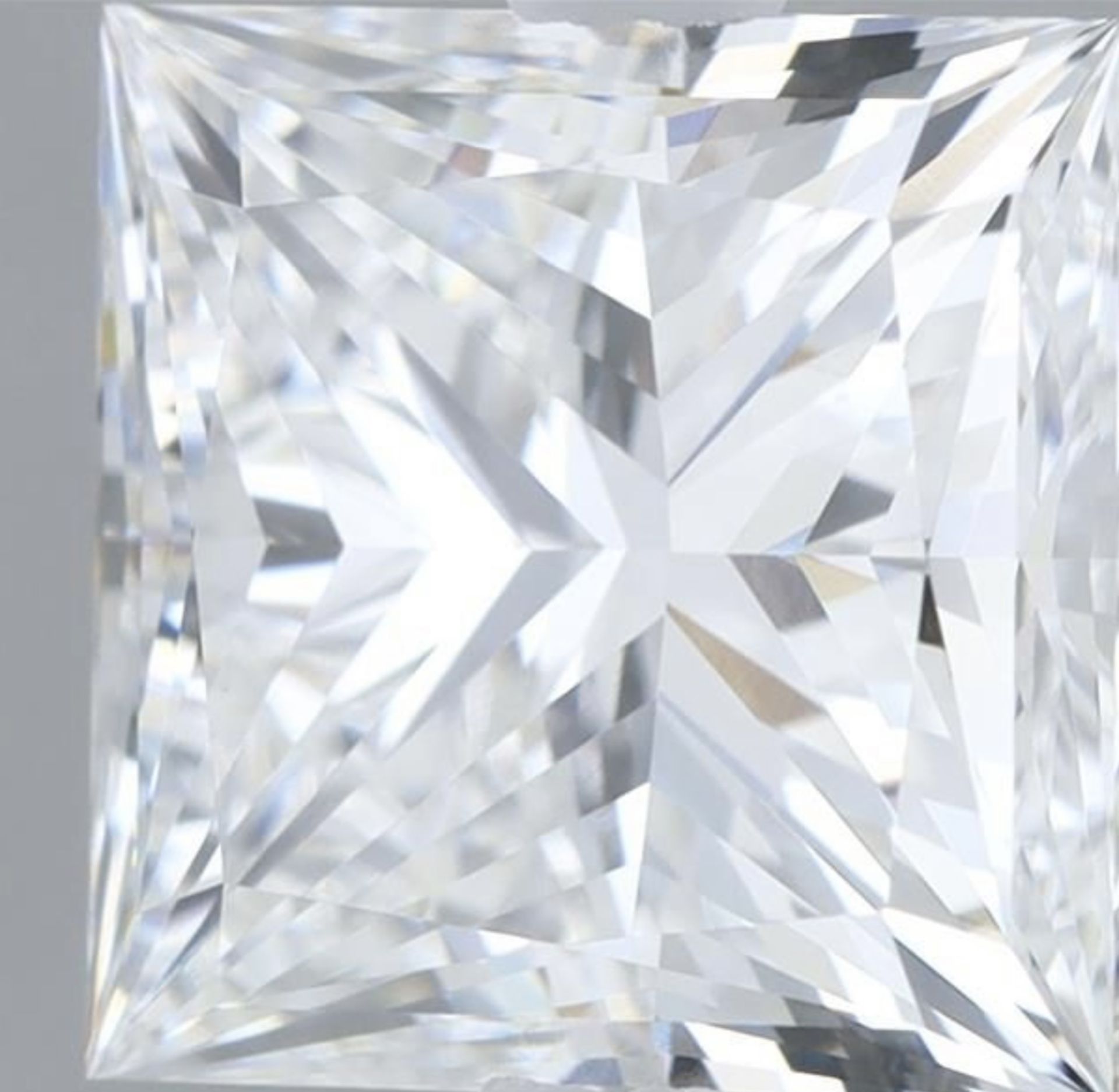 Princess Cut Diamond F Colour VVS2 Clarity 2.65 Carat EX EX - LG573385933 - IGI - Bild 2 aus 7