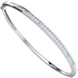 9kt White Gold 1.00 Carat Natural Diamond Bangle - Colour G Clarity VS