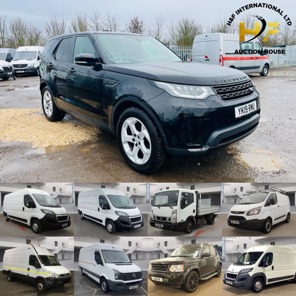 ** Commercial Vehicle & Car Event ** Land Rover Discovery 5 SE 2019 - Nissan Cabstar NT400 2016 Alloy dropside - Over 30+ Lots