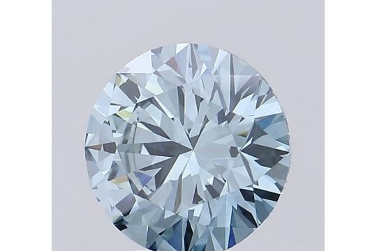 Round Brilliant Cut Diamond 5.04 Carat Fancy Blue Colour VS1 Clarity Ideal EX EX - IGI Certificate - Image 6 of 8