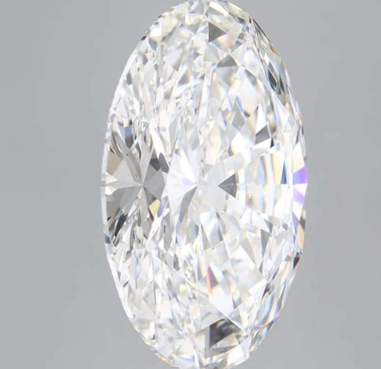 Oval Cut 12.02 Carat Diamond F Colour VS2 Clarity EX EX - IGI Certified - Image 2 of 10