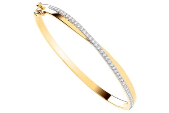 9ct Yellow Gold 1.00ctw Bangle