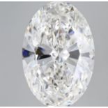 Oval Cut 4.00 Carat Diamond F Colour, VS1 Clarity, EX EX, IGI Cert