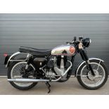 BSA B31 motorcycle. 1955. 350cc. Frame No. CB31 1167 Engine No. BB31 525 Alloy wheels with stainless