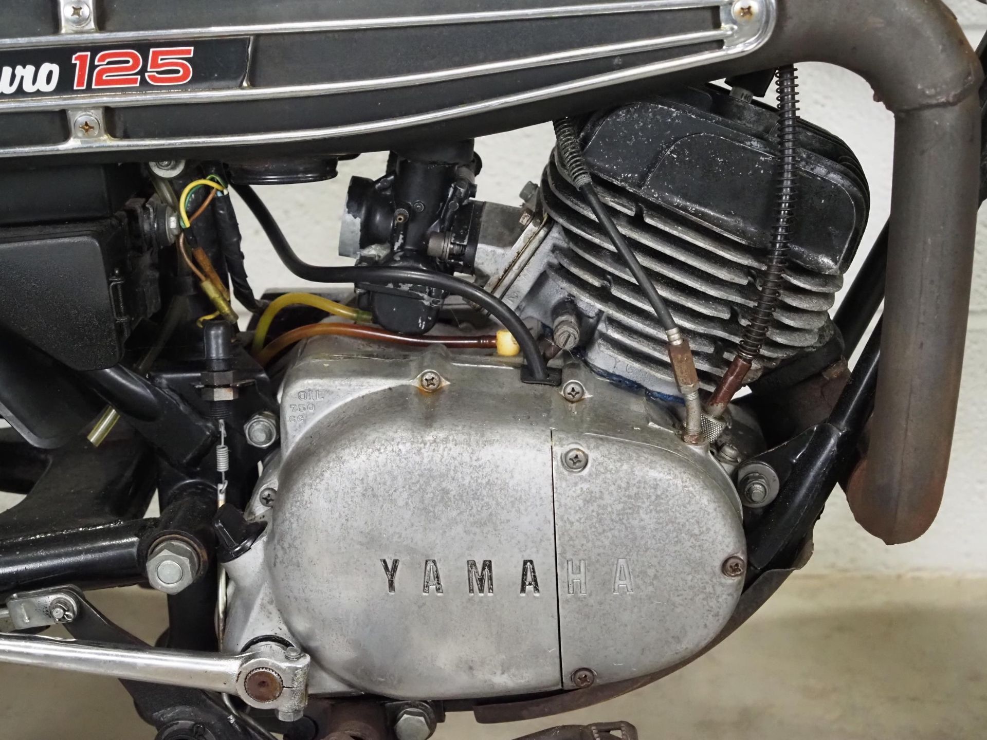 Yamaha Enduro 125 motorcycle. 1973. 125cc Frame No. 444-008062 Engine No. 444-008062 Engine turns - Image 4 of 6