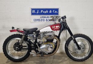 BSA A65 So-Cal Speedster flat track motorcycle. 1972. 650cc.Frame No. A657-16361Engine No.