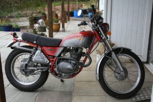 Honda XL250 motorcycle. 1977.