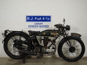 BSA L27 motorcycle. 1927. 350cc Frame No. 14052 Engine No. 8480 Runs and rides, last ridden in