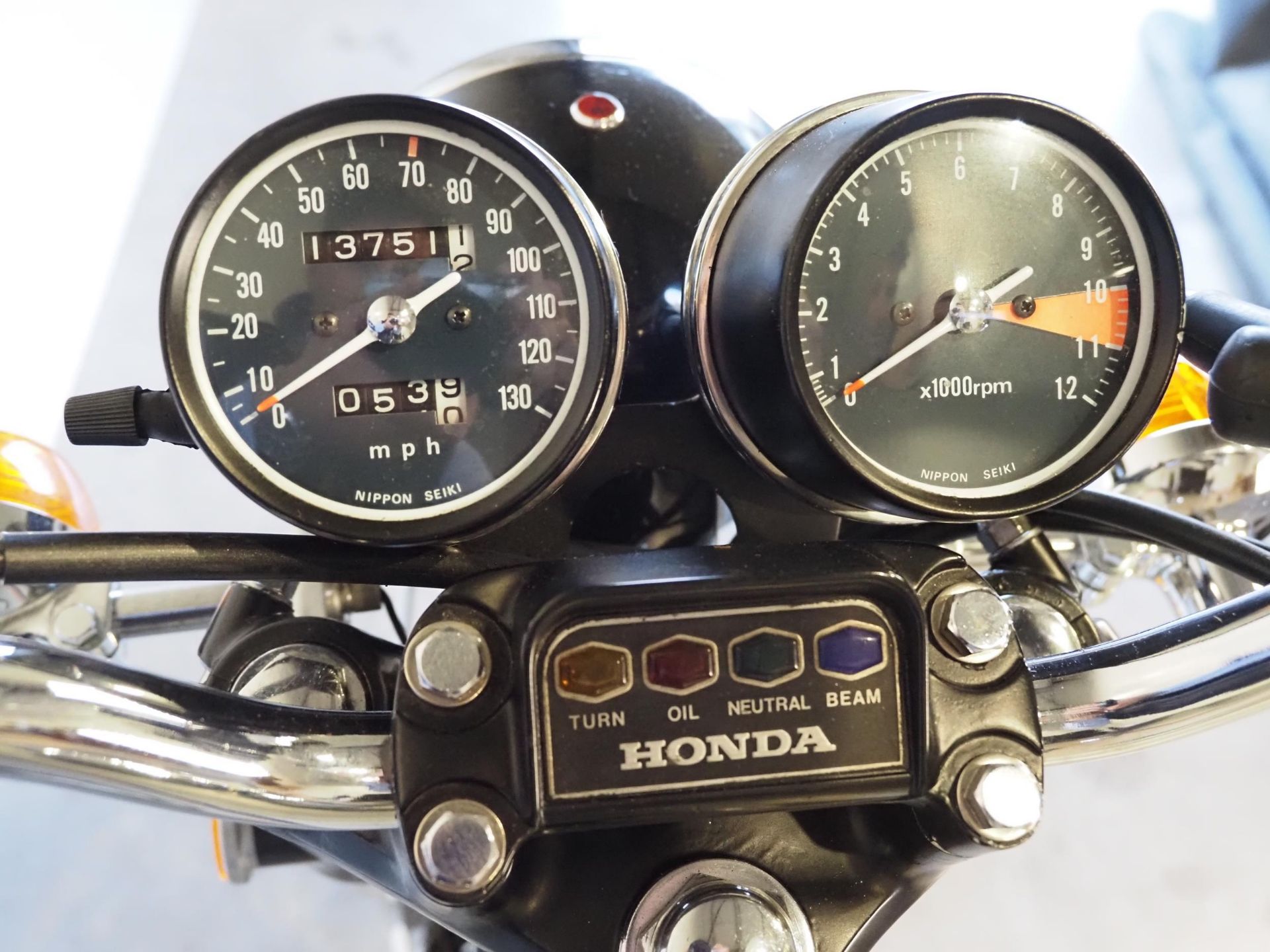 Honda CB 350 Four motorcycle. 1973. 347cc Frame No. 1048198 Engine No. 1048244 Property of a - Image 8 of 12