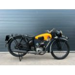 Magnet Debon M3F motorcycle. 1948. 100cc Frame No. 290123 Engine No. 200018 This bike was used in