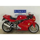 Ducatti 750 SuperSport motorcycle. 1998. 750cc. Runs and rides. Comes with the original owners