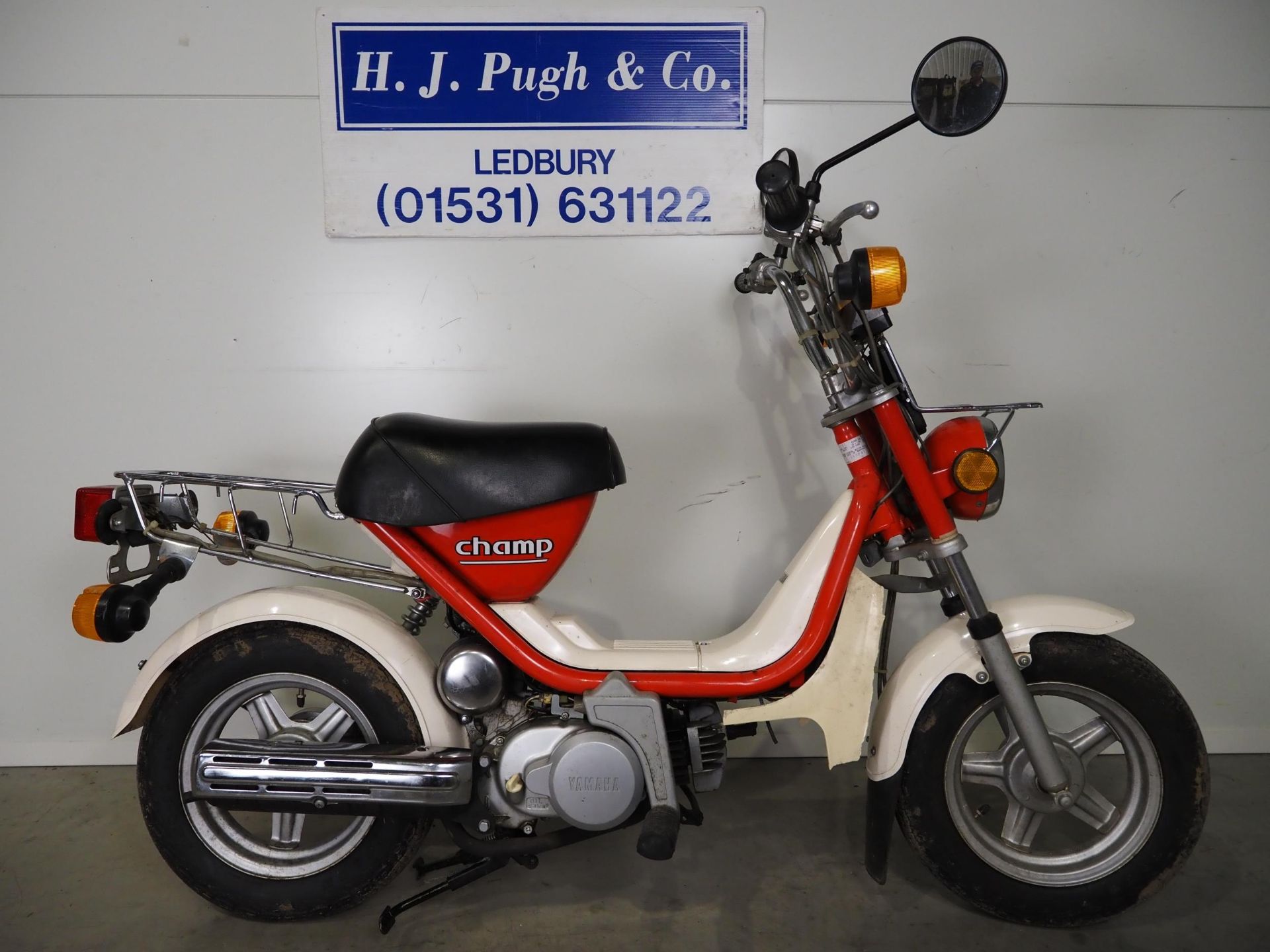 Yamaha Champ 50 moped. 1981. 50cc. Showing 23 miles from new. Has Nova number. Runs but requires - Image 2 of 5