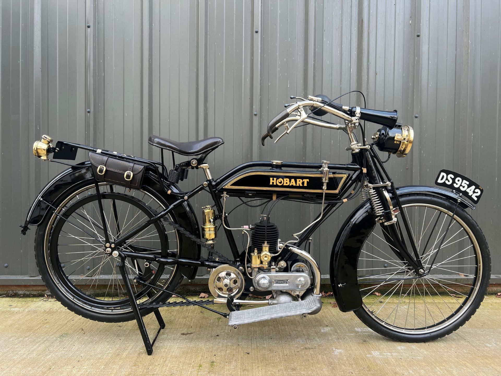 Hobart 2 Speed Flat Tank motorcycle. 1915. Frame No- 77466 Engine No- 06856 Believed to be the