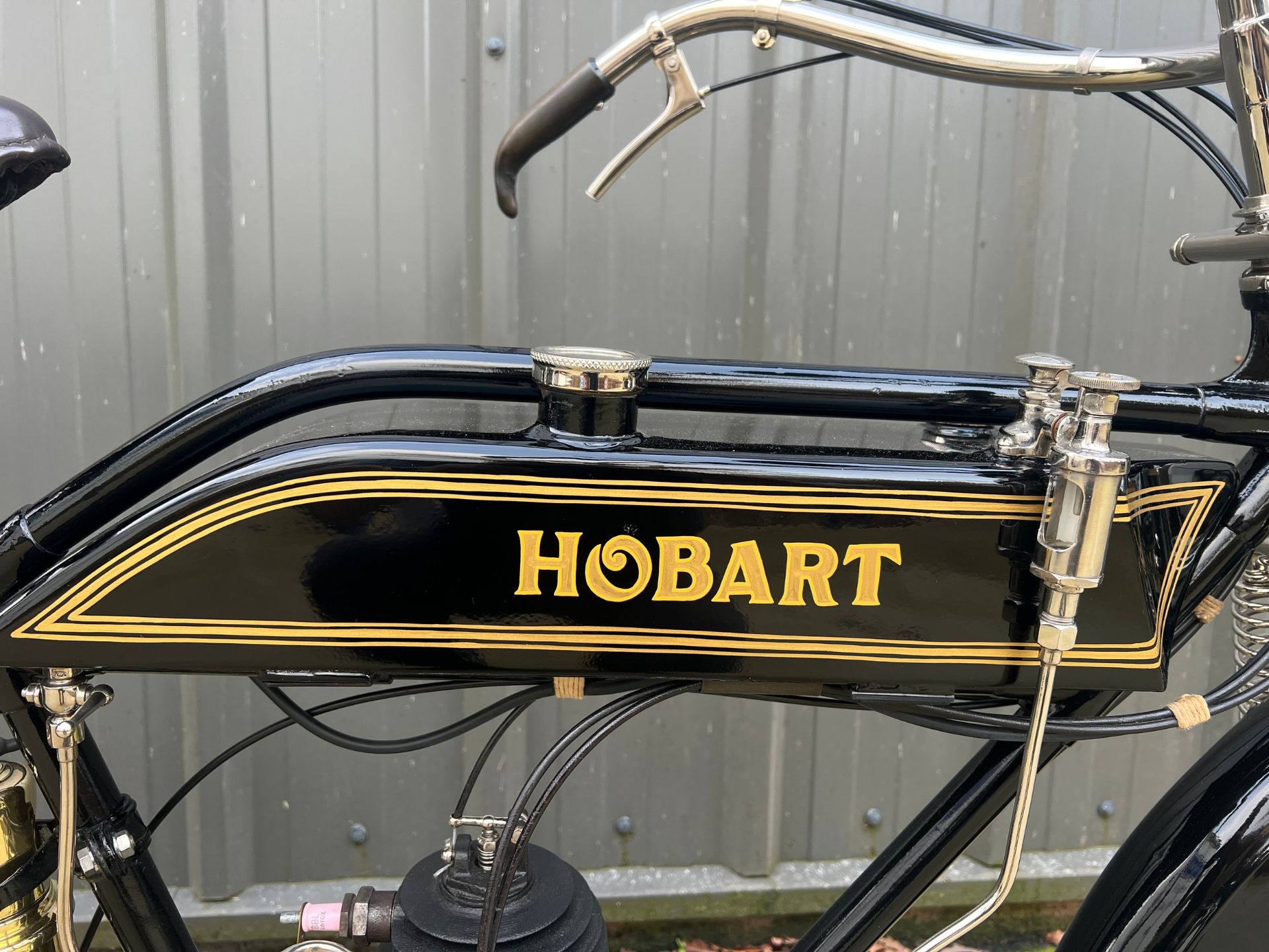Hobart 2 Speed Flat Tank motorcycle. 1915. Frame No- 77466 Engine No- 06856 Believed to be the - Image 4 of 7