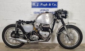 Triumph TRW motorcycle project. 1964. 500cc. Engine No. TRW26402X Believed to have been a factory