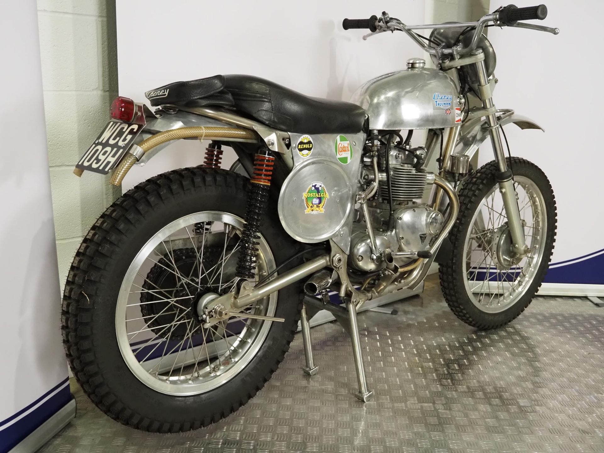 Cheney Triumph trials bike. 1970. 500cc Frame No-T109EC3679 Engine No. T100FC03679 Runs and rides, - Image 4 of 7