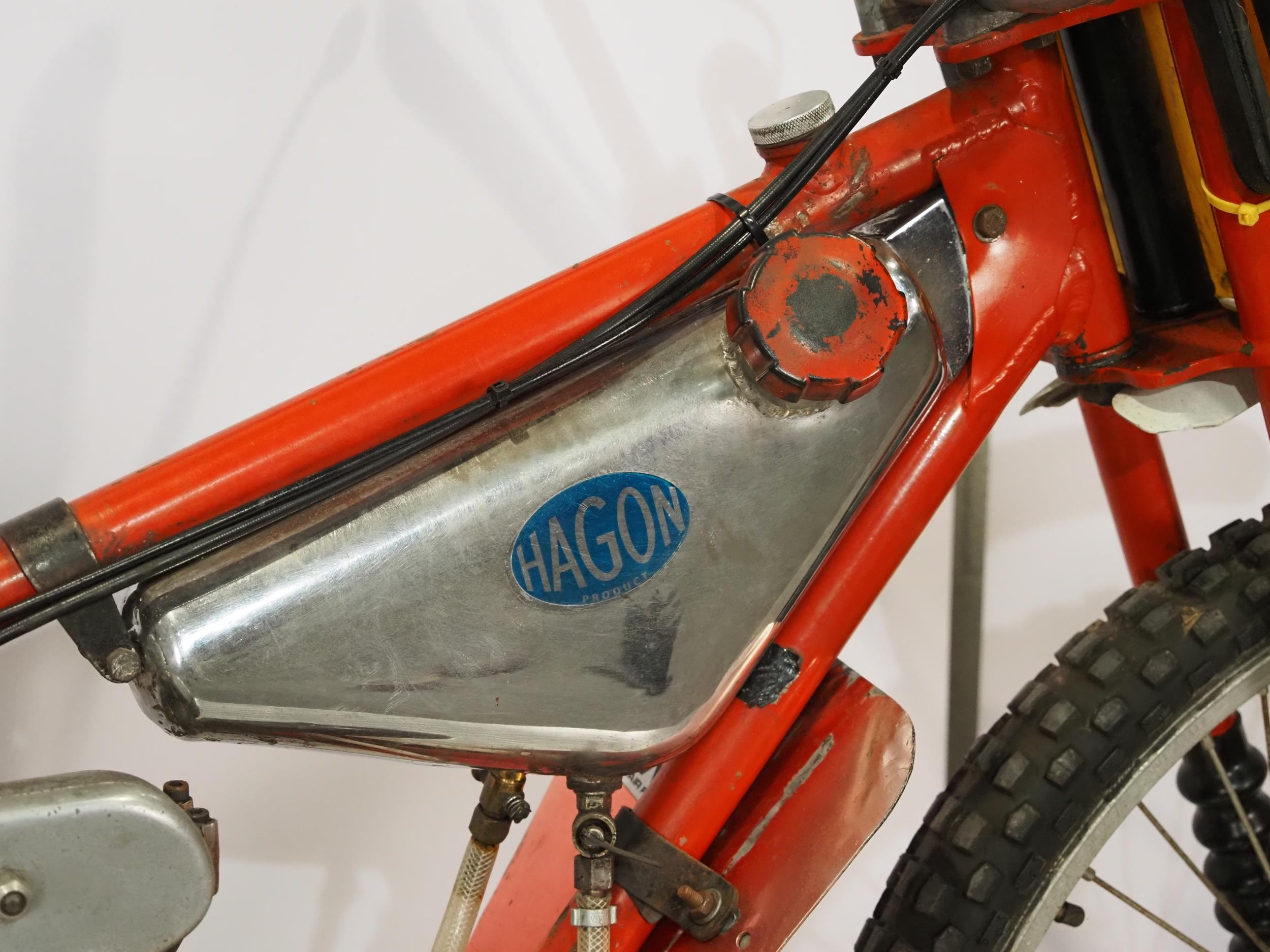 Hagon JAP grasstrack motorcycle. 1960s. 500cc. Engine No. JOS/D/77293/4 Engine turns over. Has - Image 6 of 8