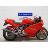 Ducati 750 Super Sport motorcycle. 1996. 749cc. Runs and rides. New fuel pump, battery and cam