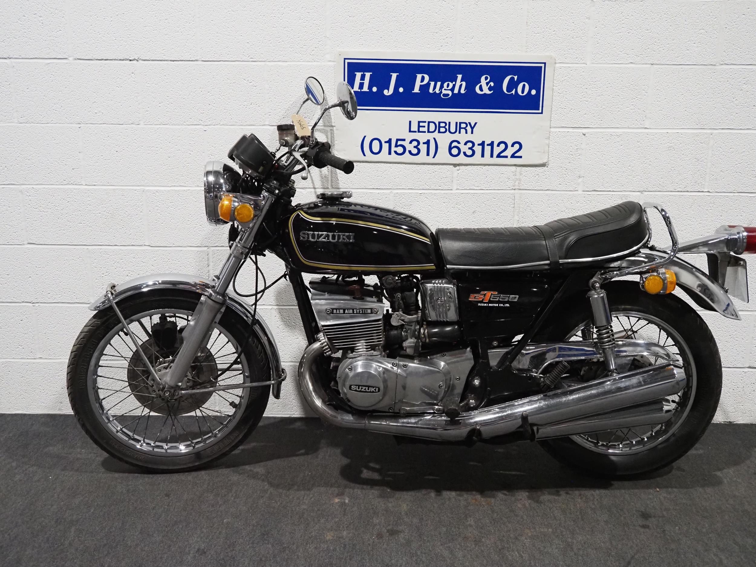 Suzuki GT550 motorcycle. 1976. 544cc. Frame No. 43210 Engine No. 45298 Out of private collection, - Image 9 of 9