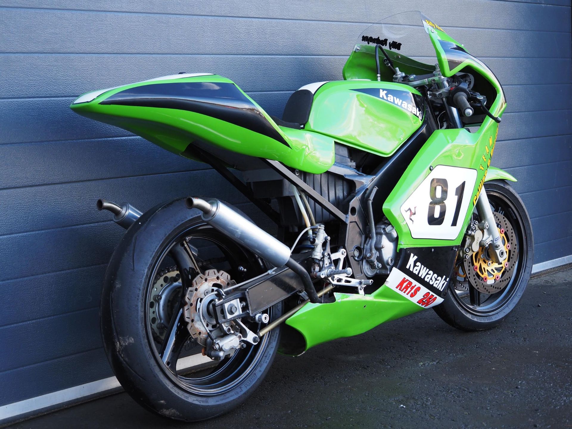 Kawasaki KR1-S 250 F2 motorcycle. 1992 This bike was ridden by Billy Redmayne at the 2015 Classic F2 - Image 4 of 8