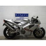 Honda VTR1000 motorcycle. 2001. 999cc. Runs and rides. Showing 5268 miles. Reg. GP51 YFH. V5 and