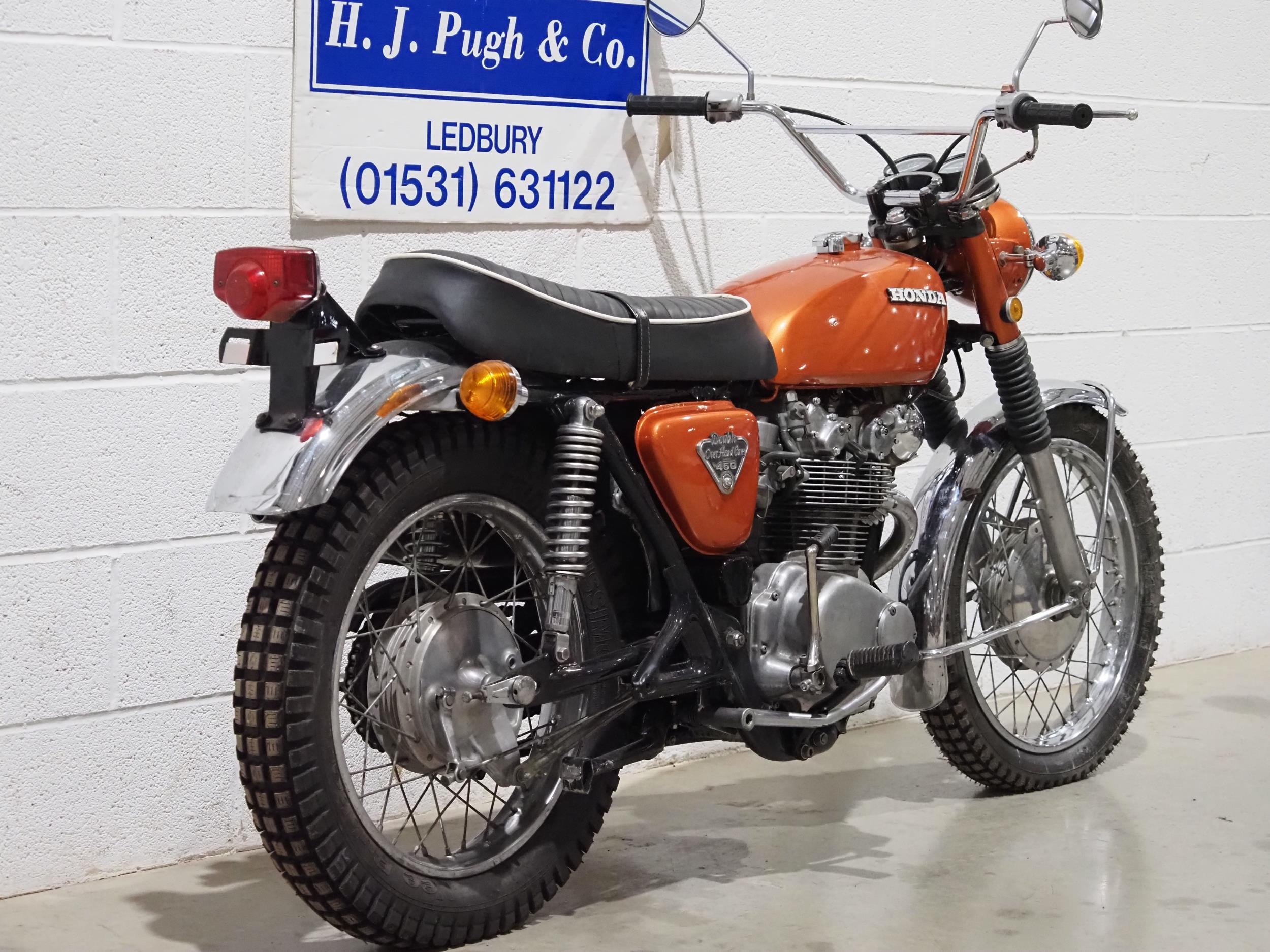 Honda CL450 motorcycle. 1971. Frame No. CL450-4116491 Engine No. CL450E-4116582 Engine turns over - Image 5 of 8