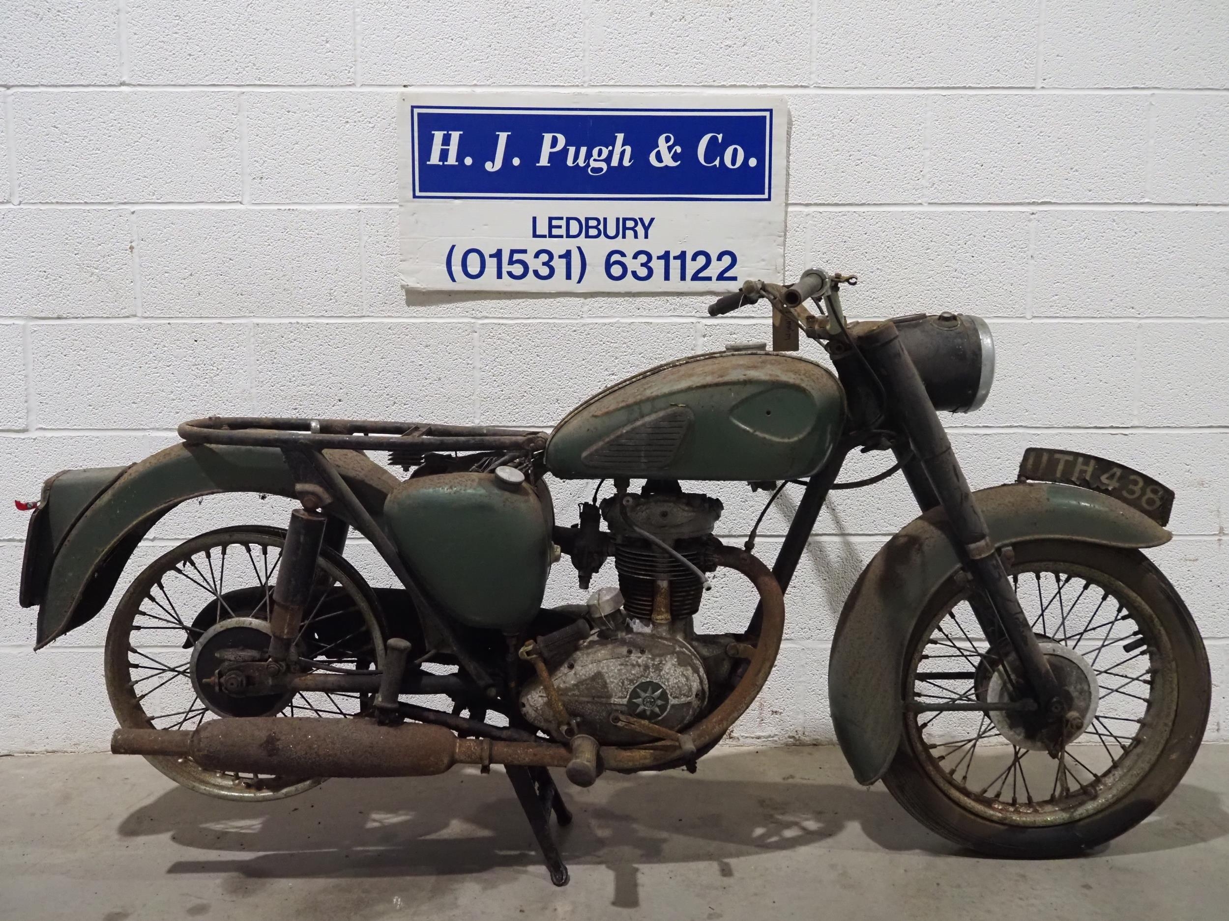 BSA C15 motorcycle project. 1960. 250cc Frame No. C15 15122 Engine No. C15 14993 Has been dry stored