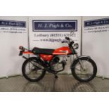 Suzuki TS50 motorcycle. 1971. 49cc. Frame No. TS50-16886 Engine number does not match V5. Runs and