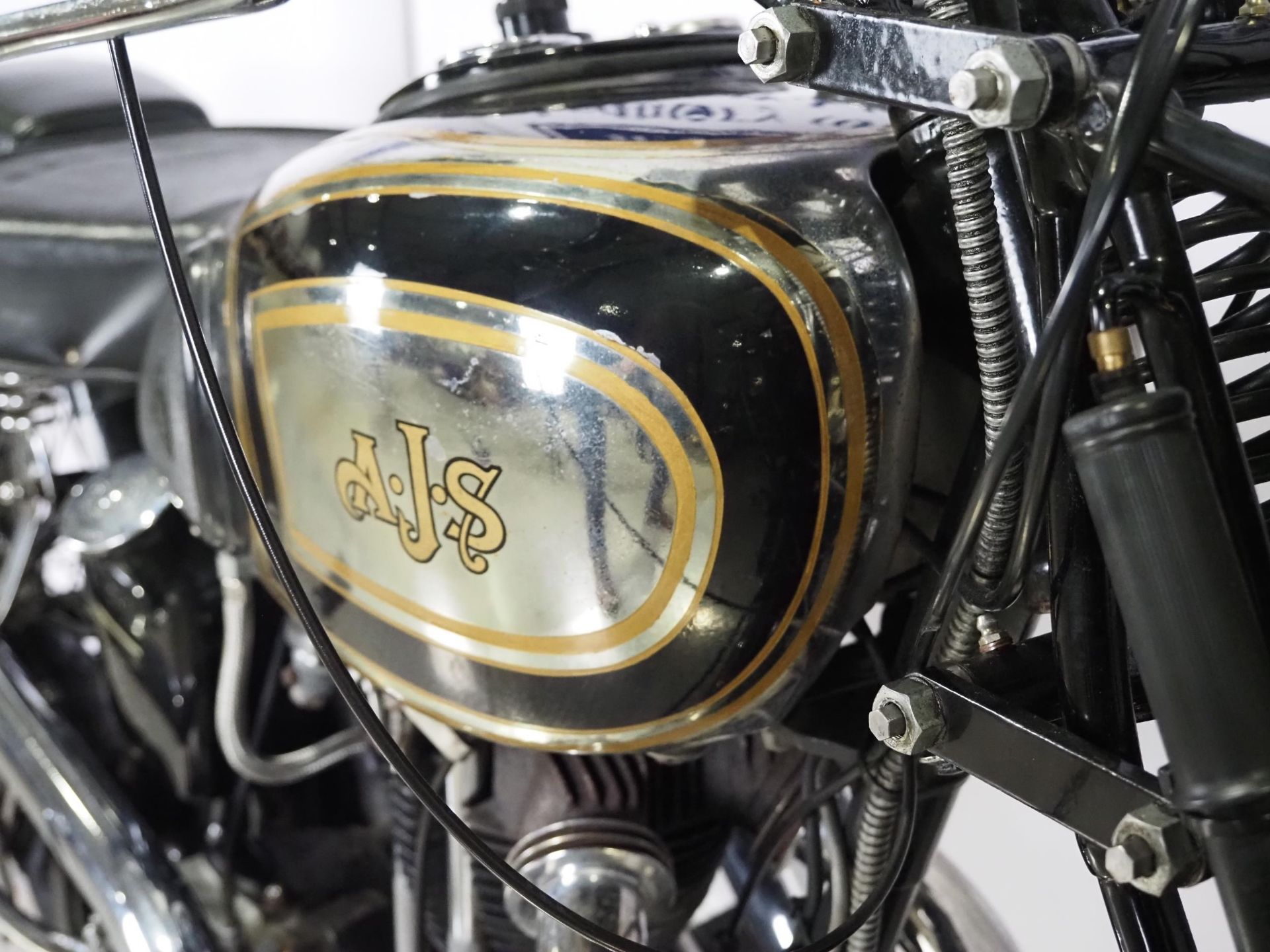 AJS Model 26 motorcycle. 1937. 347cc Frame No. 6431 Engine No. 37/26/5147S Runs and rides, last - Image 10 of 13