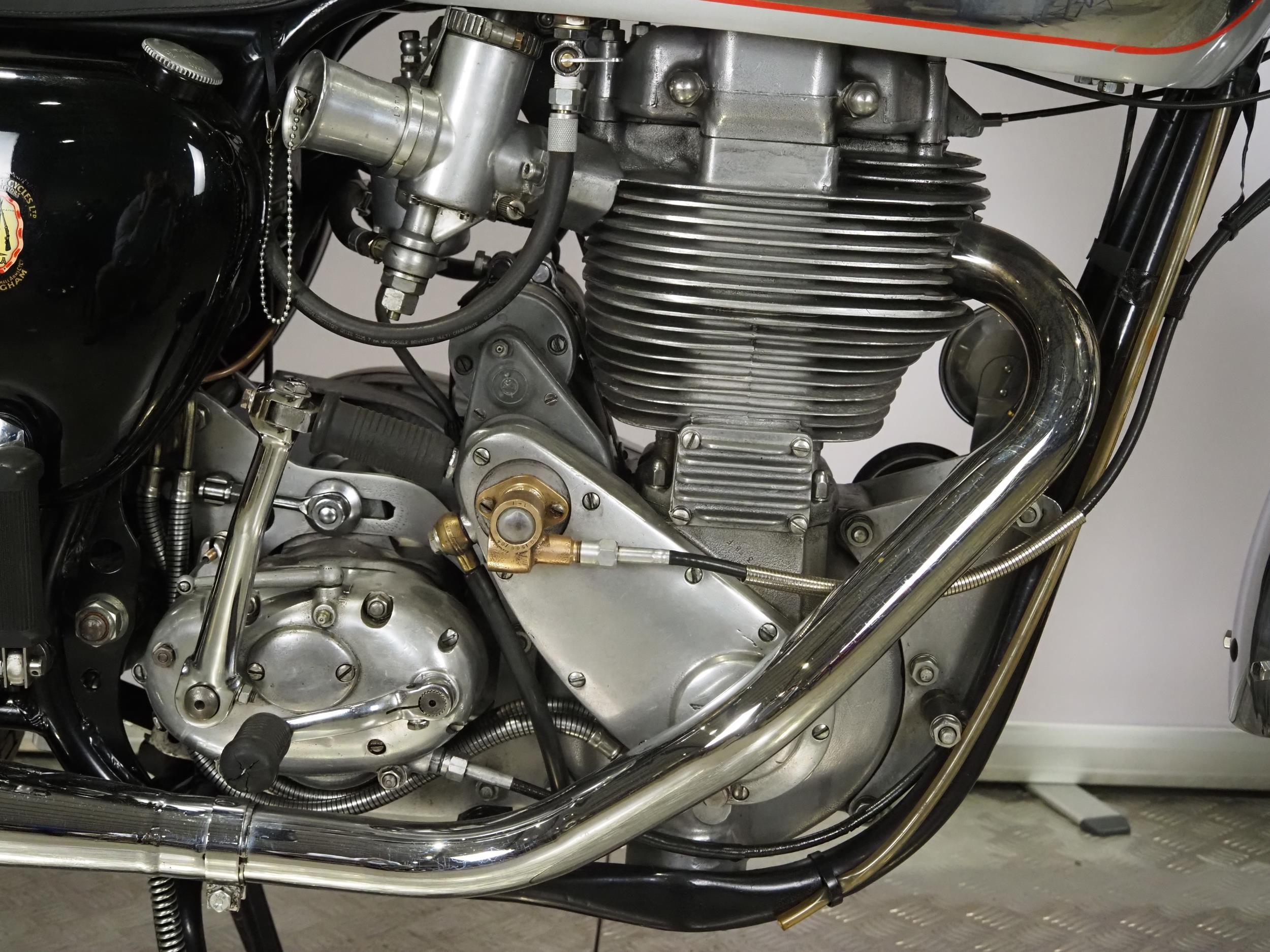 GSA Goldstar motorcycle. 1955. 500cc Frame No. CB32 2593 Engine No. DB34 GS 1084 Engine turns over - Image 5 of 9