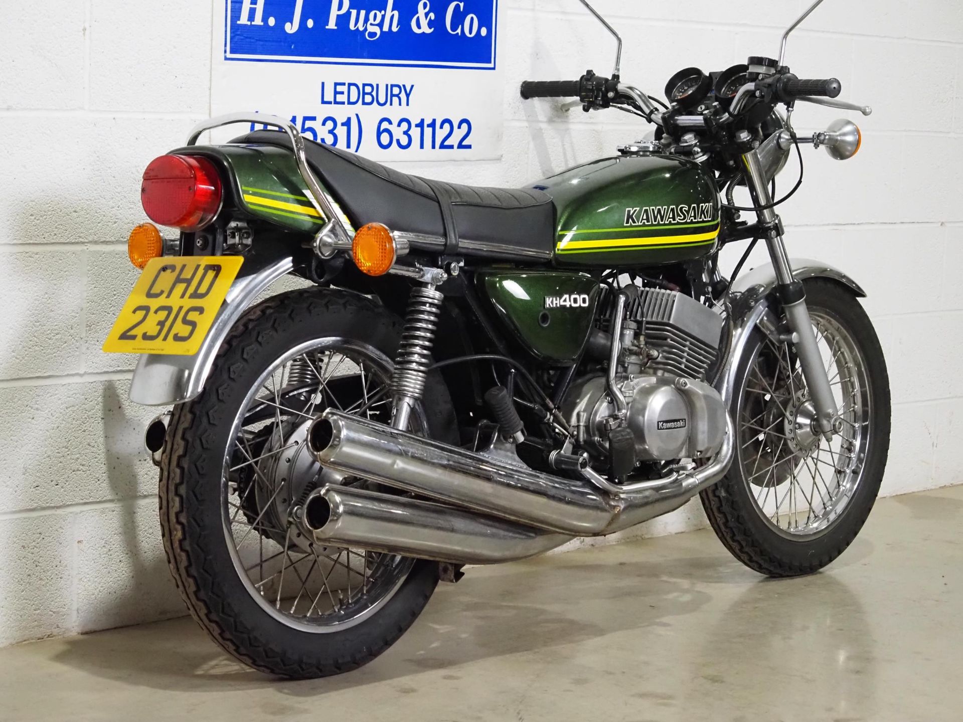 Kawasaki KH400 motorcycle. 1977. 401cc. Frame No. S3F-29604 Engine No. S3E029732 UK supplied bike. - Bild 5 aus 8